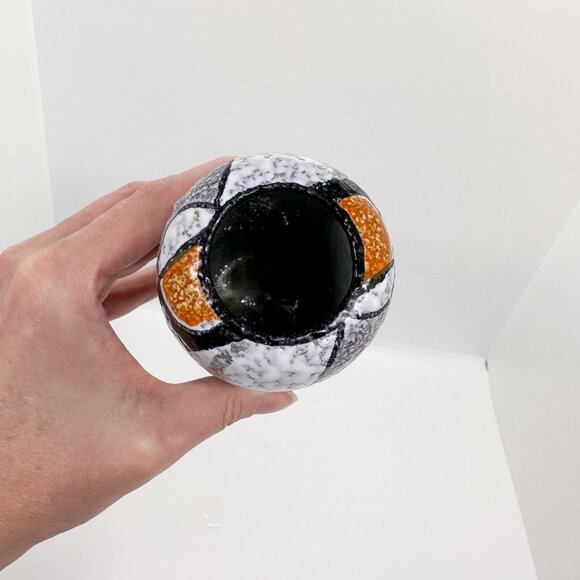 Vtg Flora Gouda Rumba Ceramic Vase Holland Dutch Pottery 50s 60s Atomic MCM - Picture 9 of 9